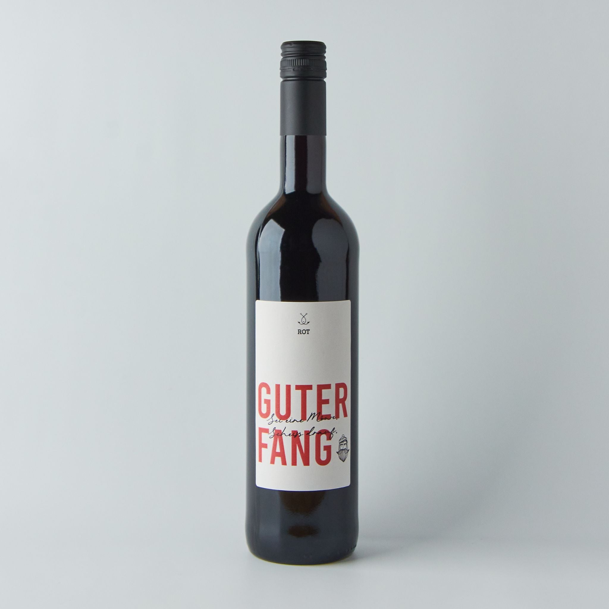 Guter Fang Rot Lemberger Rotwein Flasche freigestellt
