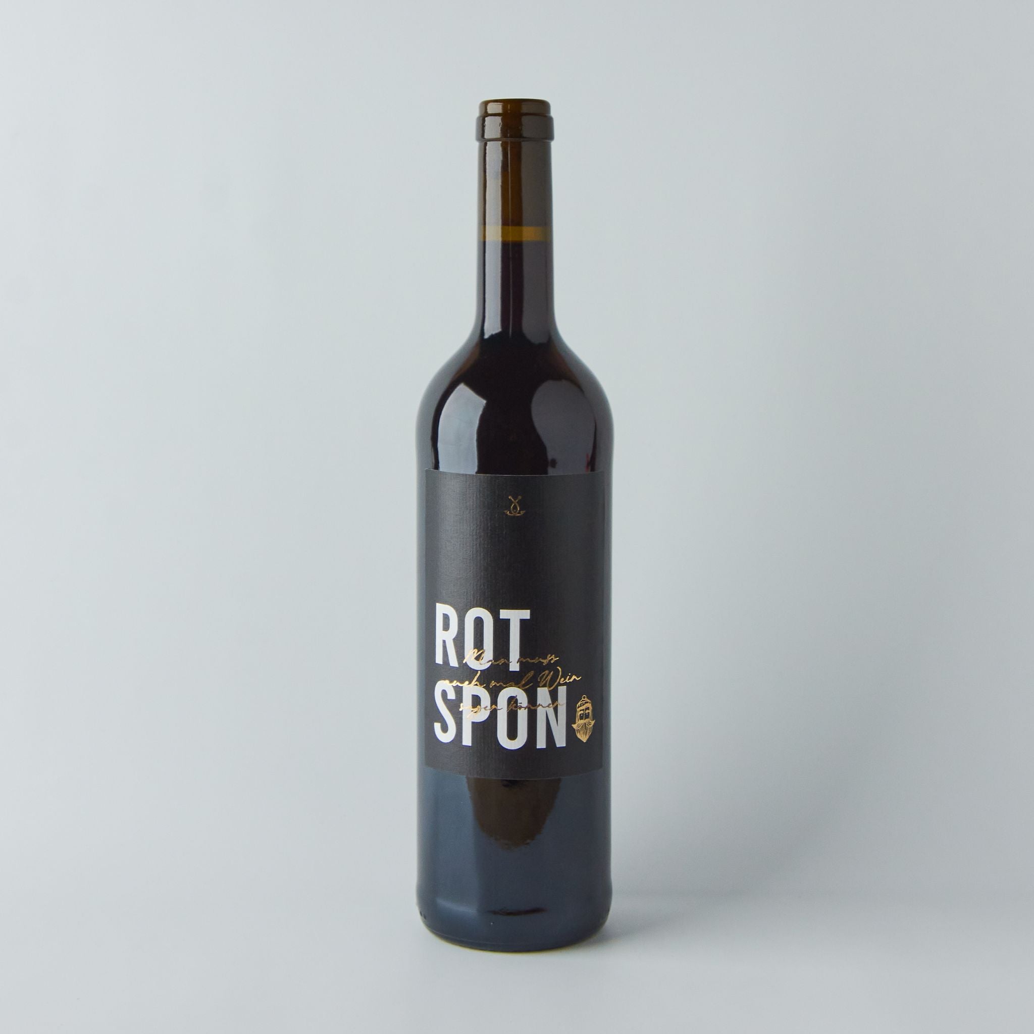 Rotspon Rotwein Flasche freigestellt – Lübecker Wein