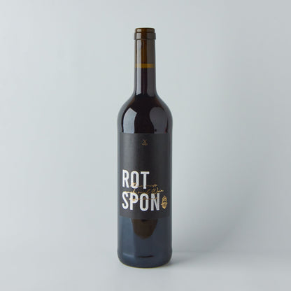 Rotspon Rotwein Flasche freigestellt – Lübecker Wein