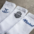 Weiße Fangfrisch Socken im 3er Set